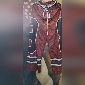 Red and Black Flared Pants. Bundle Of 2